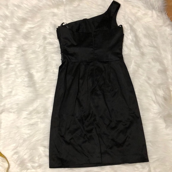 Db studio black one shoulder black dress size 2 - Picture 7 of 8
